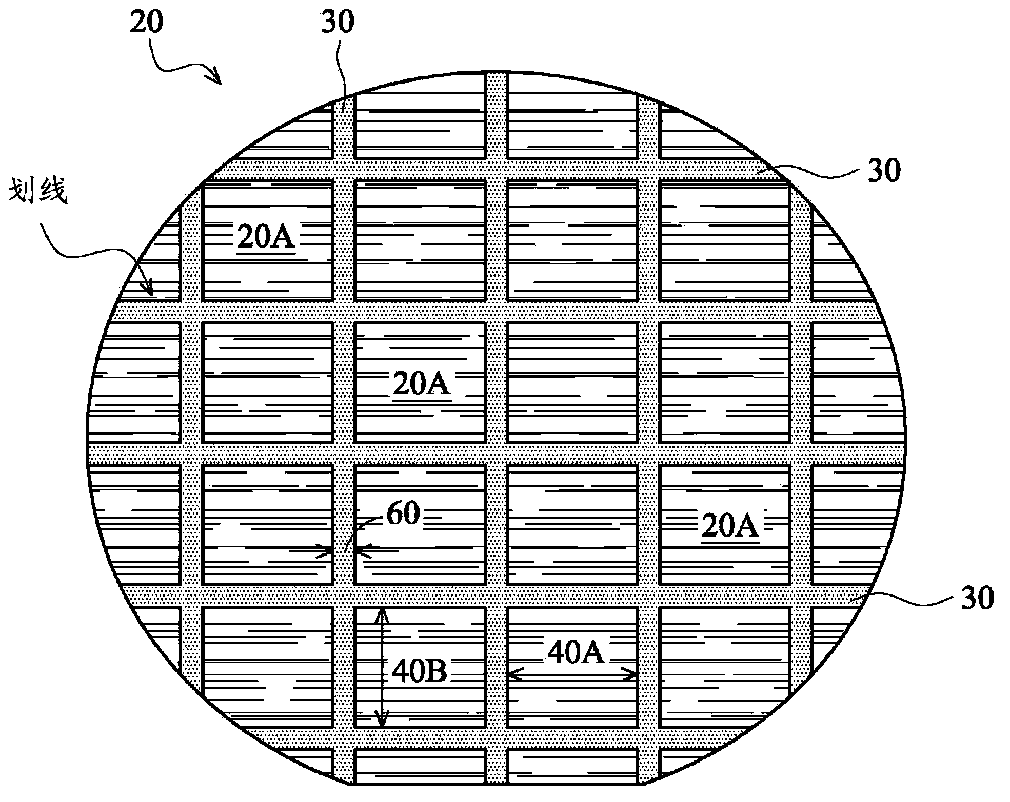 Pre-cutting a back side of a silicon substrate for growing better III-V group compound layer on a front side of the substrate