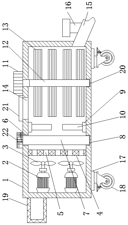 Rapid cleaning and antivirus device used for medical apparatus and instruments