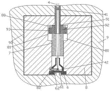 An installation device for an outdoor led screen