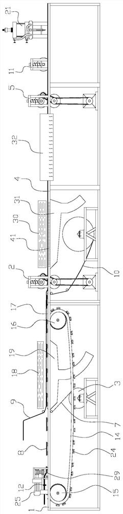 Wheel hanging and tightening type wiring stitching machine for flexible heating blanket body and manufacturing equipment