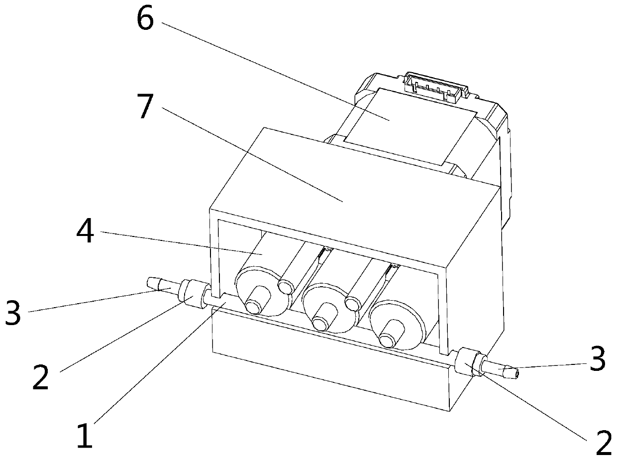 Plane conveying type smoke sprayer oil pump