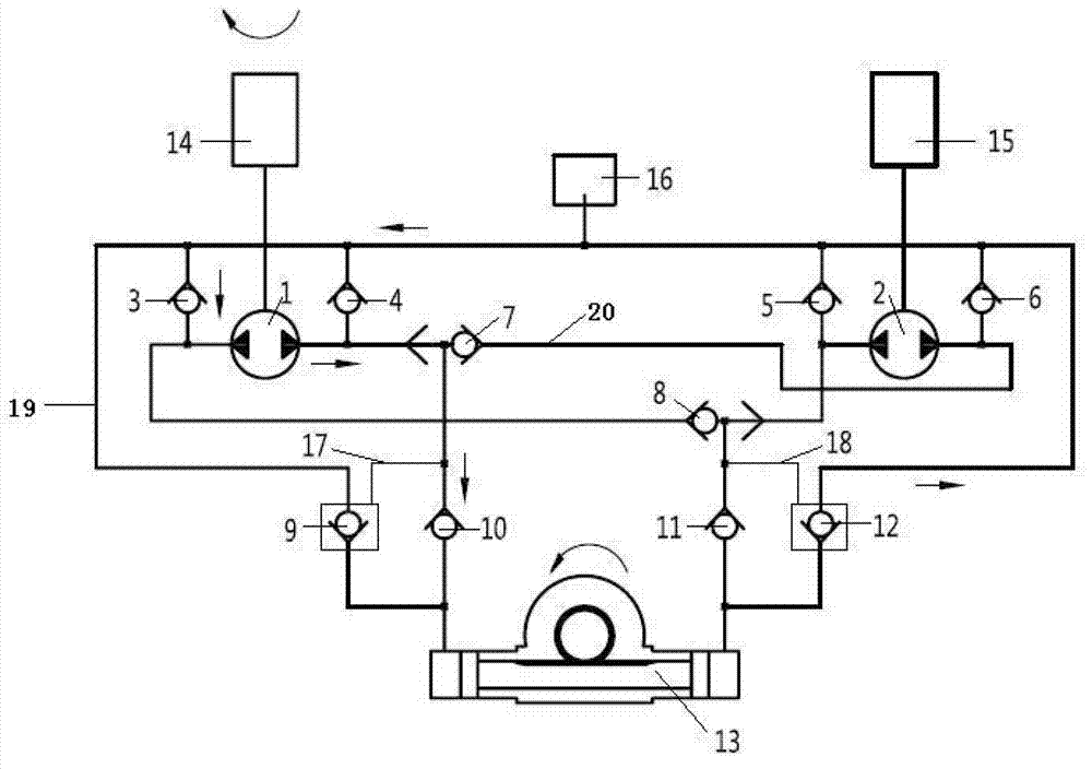 Full-automatic hydraulic bidirectional servo off tracking correction system