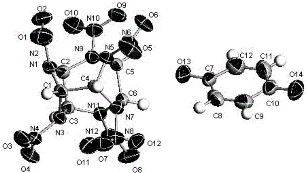 Preparation method of hexanitrohexaazaisowurtzitane and p-benzoquinone eutectic explosive