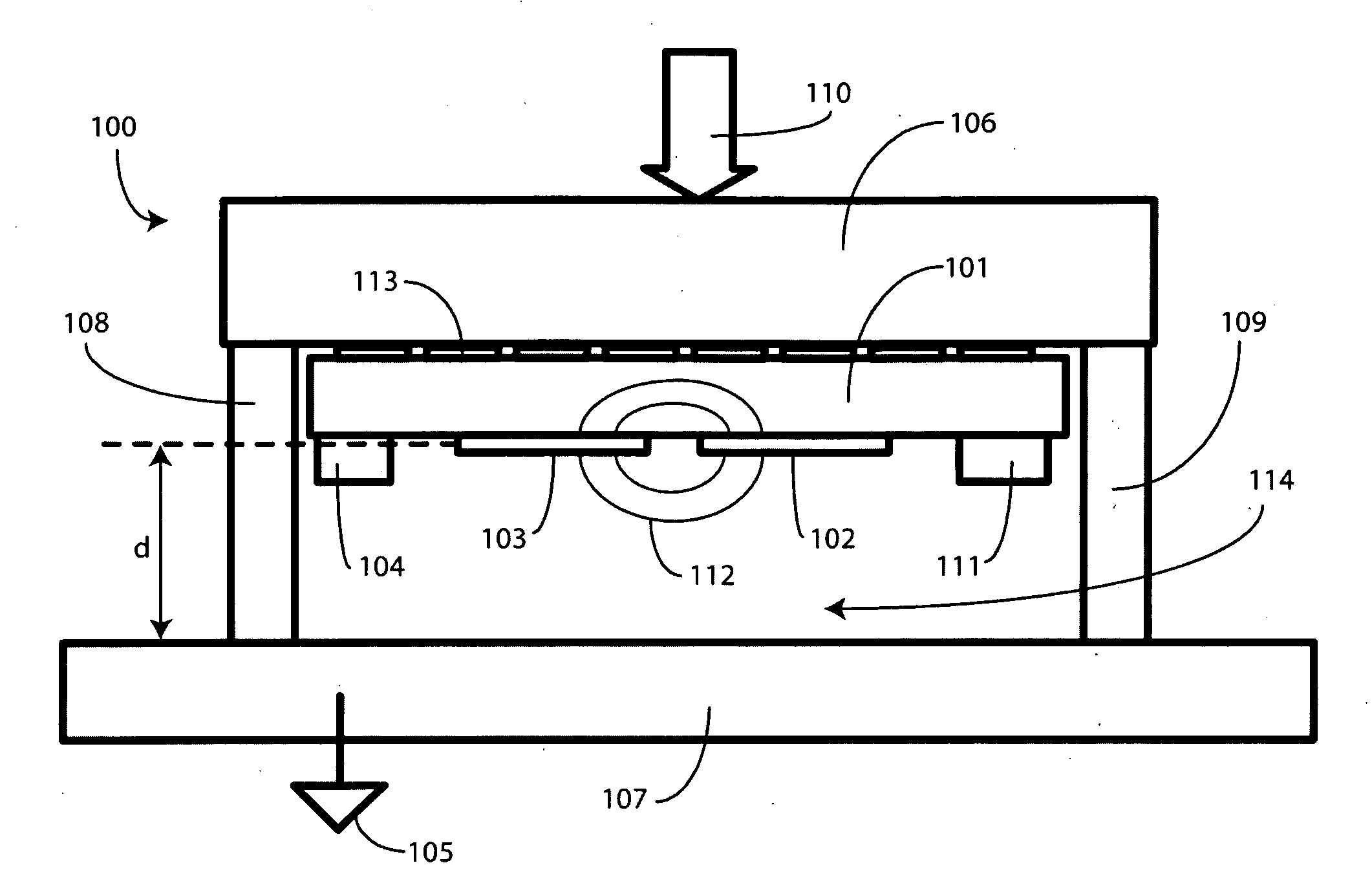 Single Sided Capacitive Force Sensor for Electronic Devices