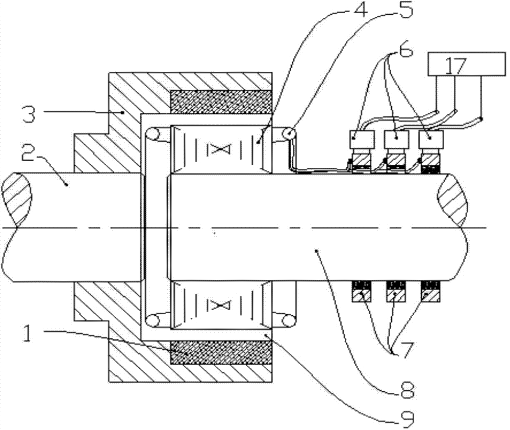 Winding type permanent magnet coupling transmission device