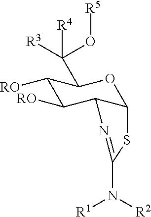 Permeable glycosidase inhibitors and uses thereof