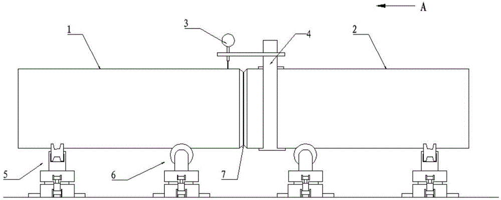 Butt welding centering and positioning method of pipeline group