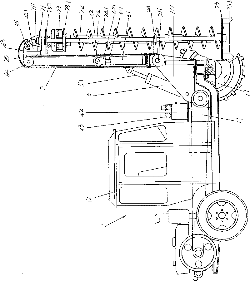 Pot hole drilling machine carried on vehicle