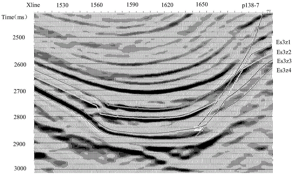 Method for detecting oil and gas by aid of stacked seismic data