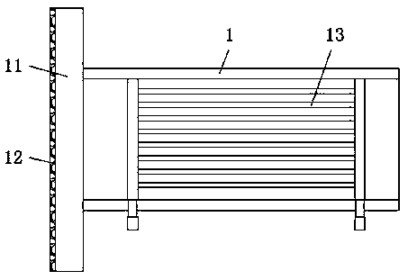 Heat dissipation device for manufacturing non-ferrous metal alloy material casting piece