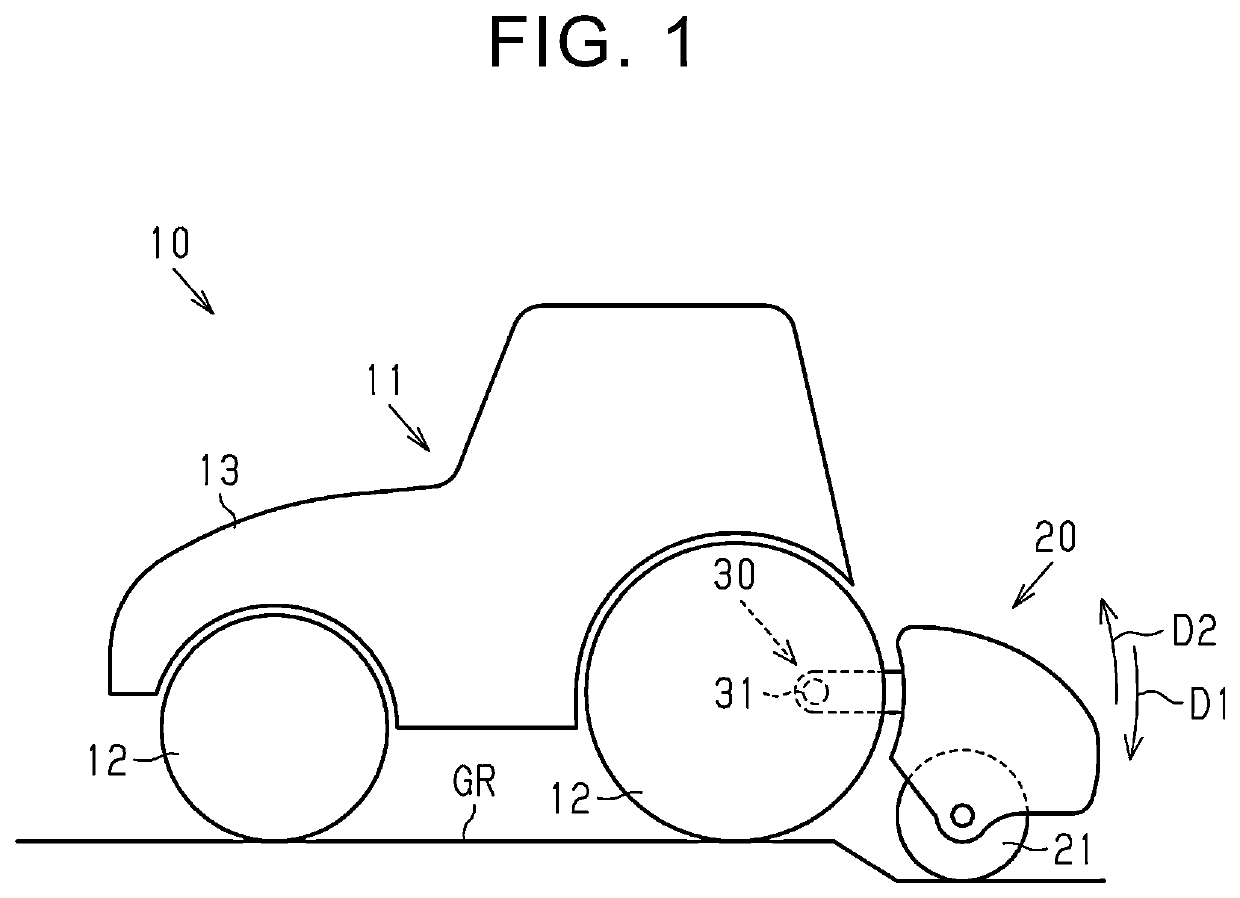 Electrified tractor and computer-readable medium