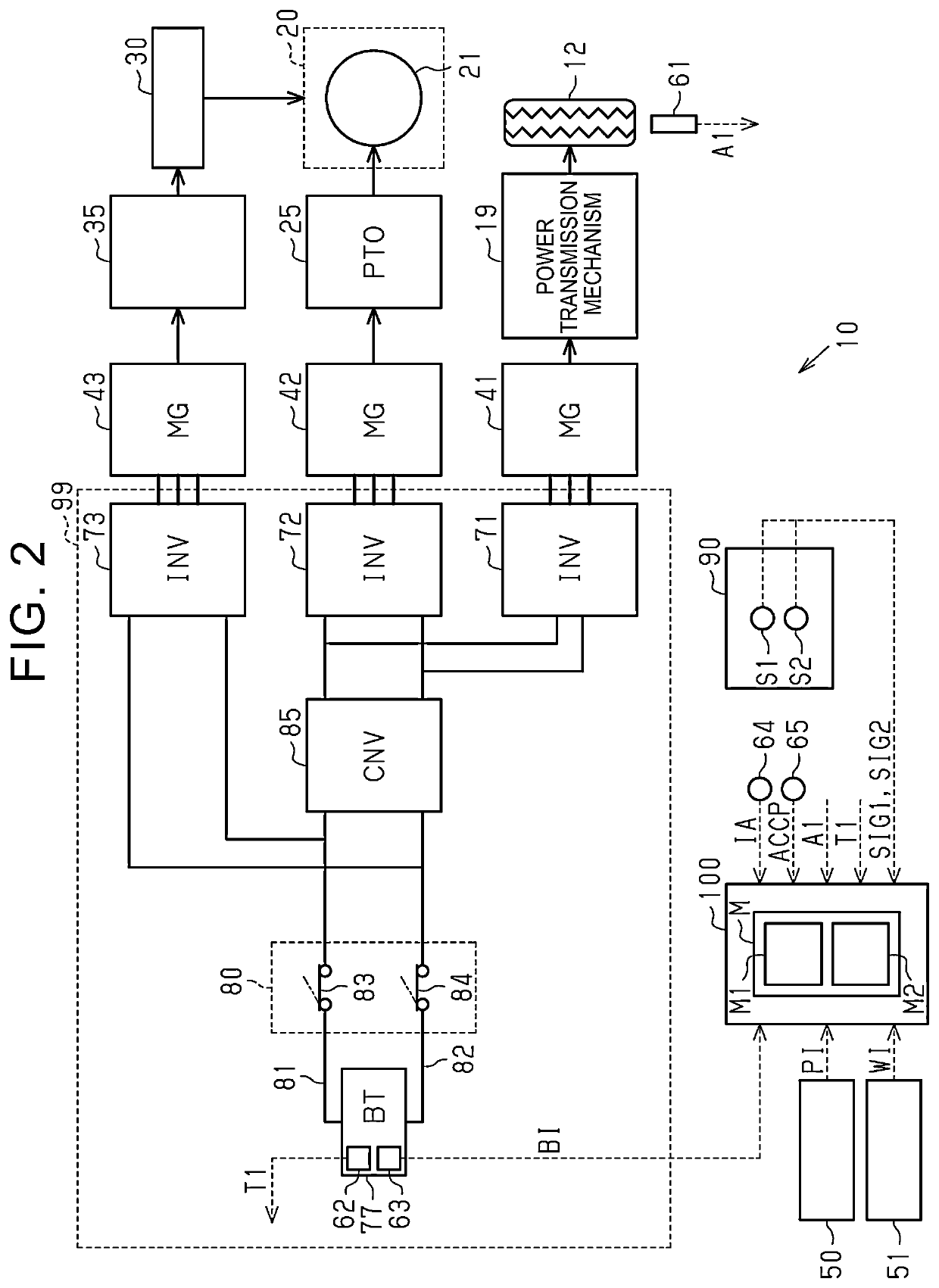 Electrified tractor and computer-readable medium