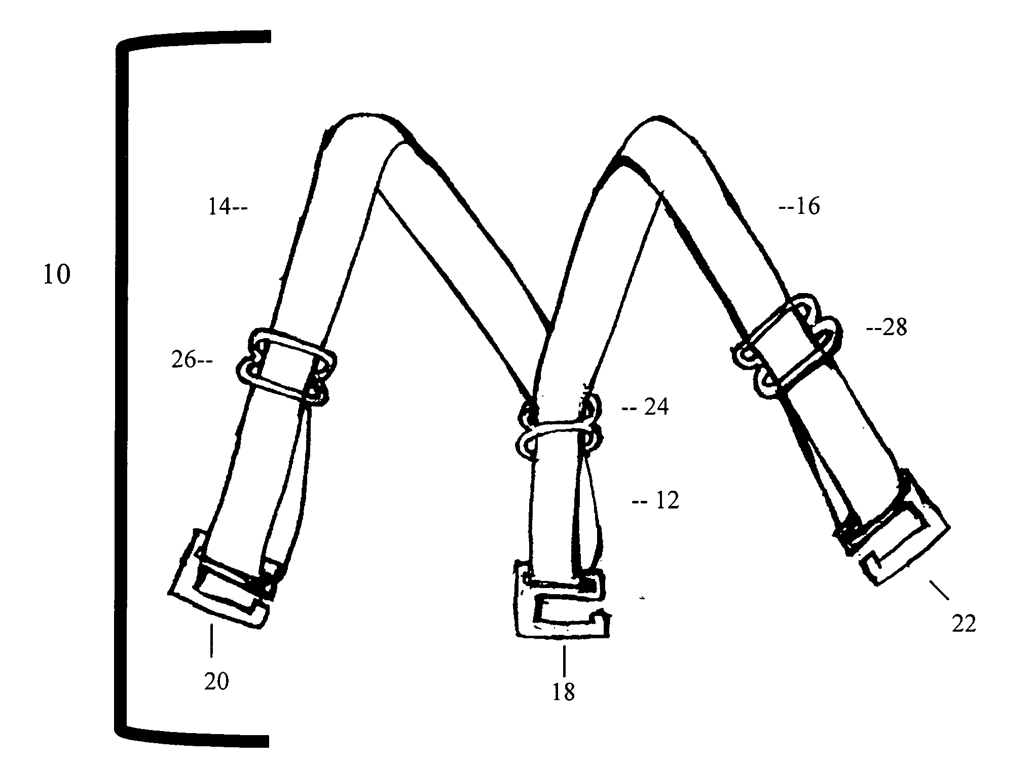 Female Undergarment Suspenders