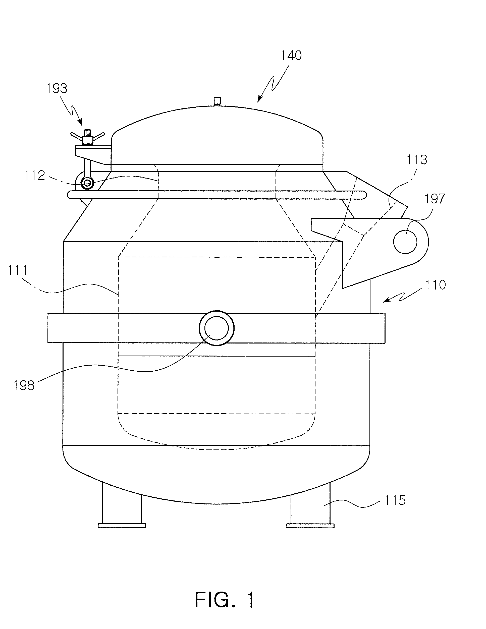 High-heat-retention ladle for carrying molten aluminum