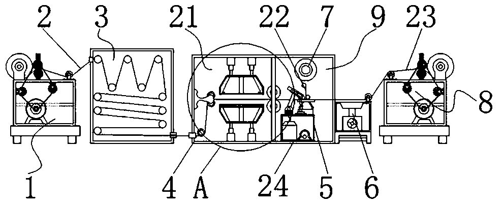 Wall cloth compounding machine