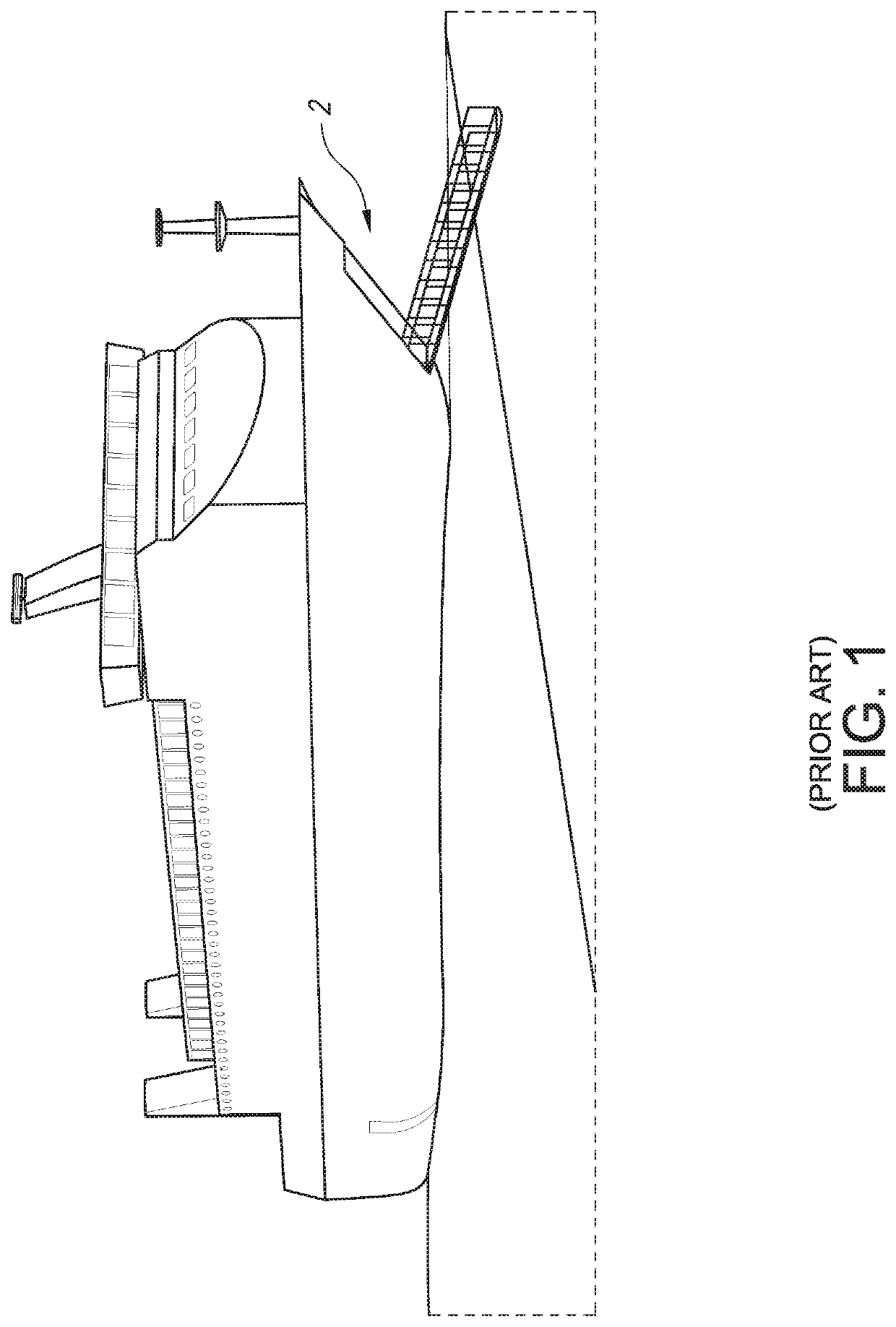 Passenger Vessel with Retractable, Concealable Bow Gangway and Method for Deploying, Retracting and Concealing a Passenger Vessel's Gangway