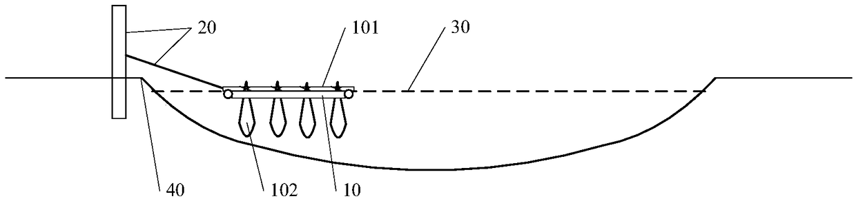 Habitat construction method for benthos in plain rivers