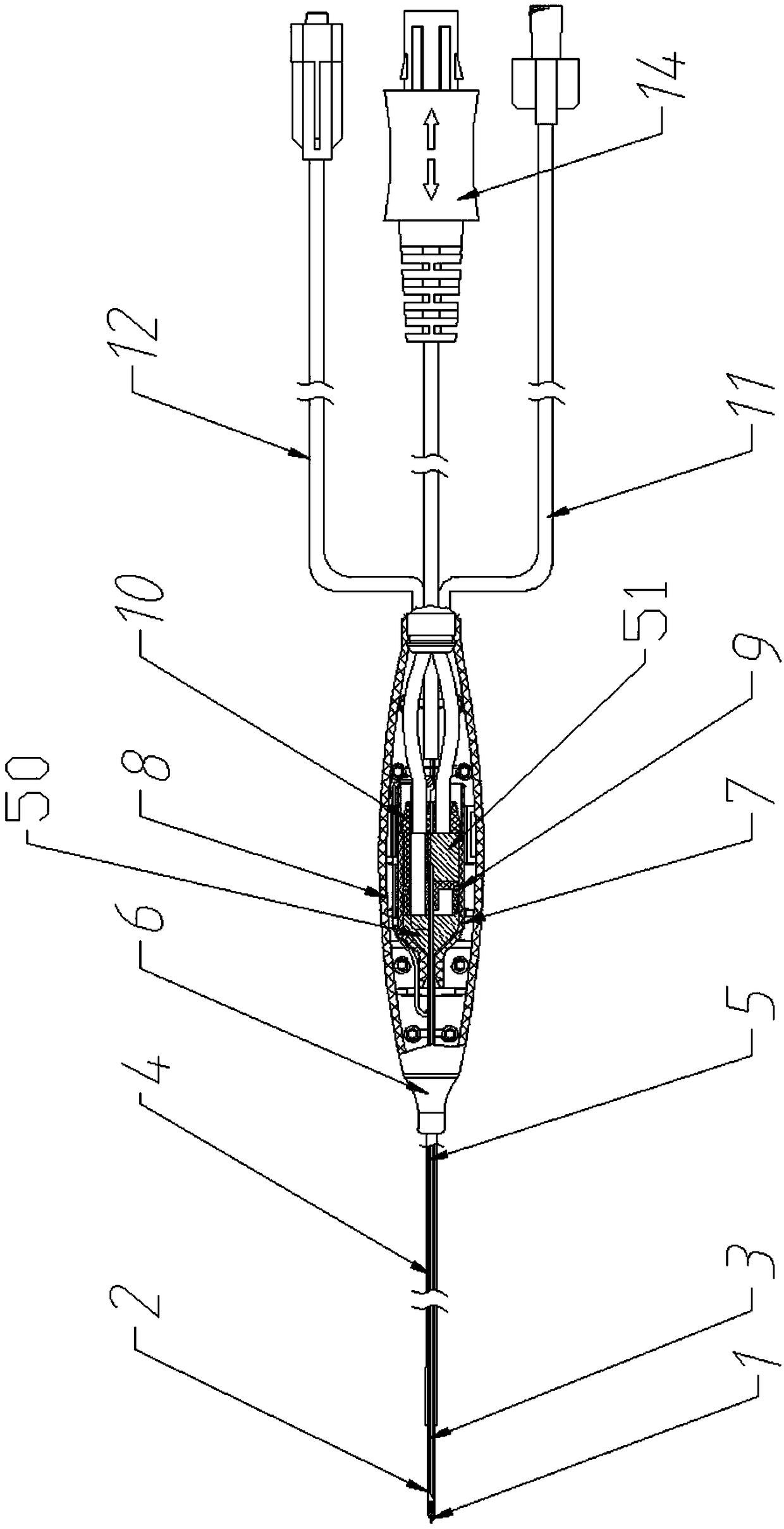 A cold cycle ablation needle system