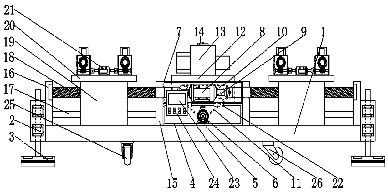 Melting connection device for rail transit plastic pipe fittings