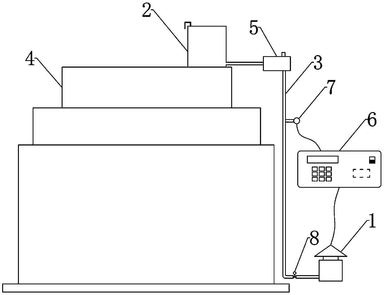 High-precision non-contact height measuring device