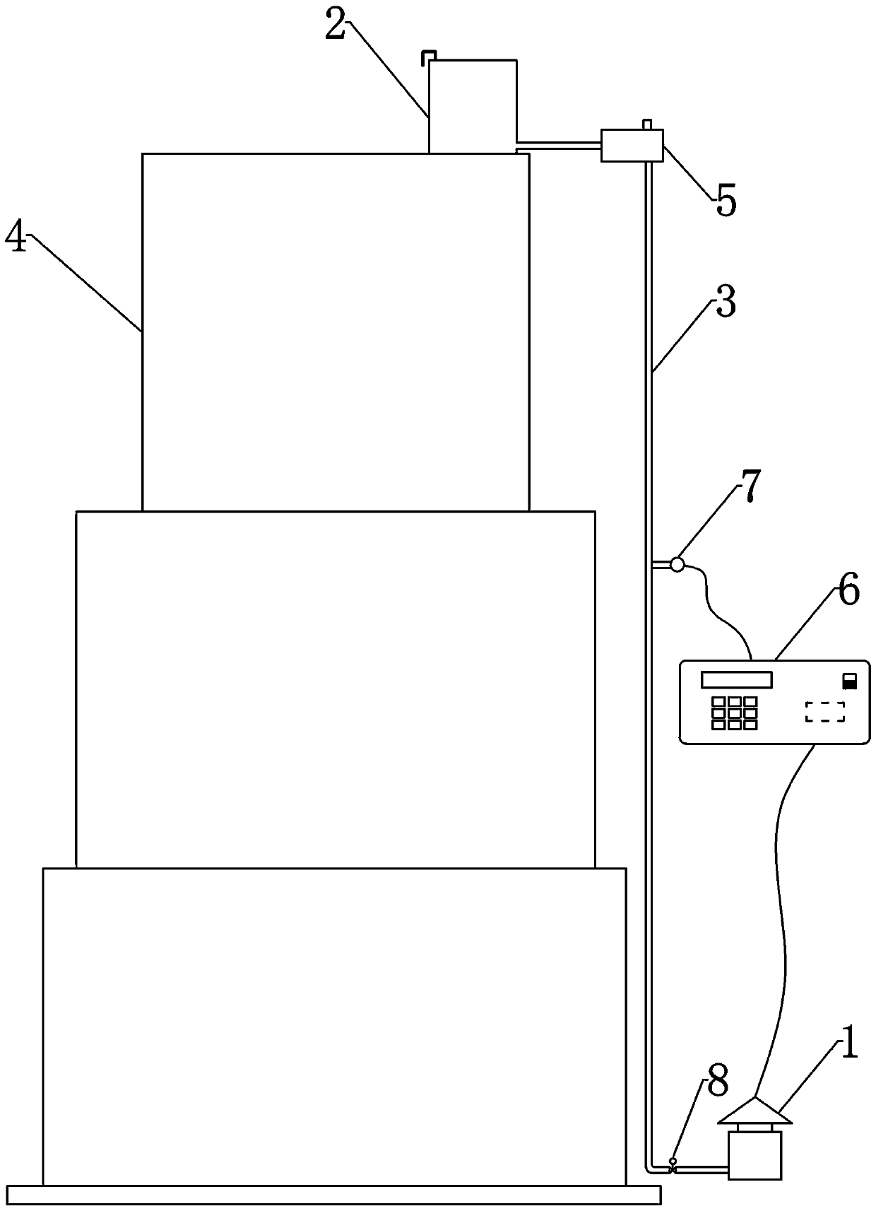 High-precision non-contact height measuring device