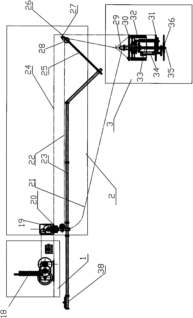 Balance type cleaning machine for large-size cement silo