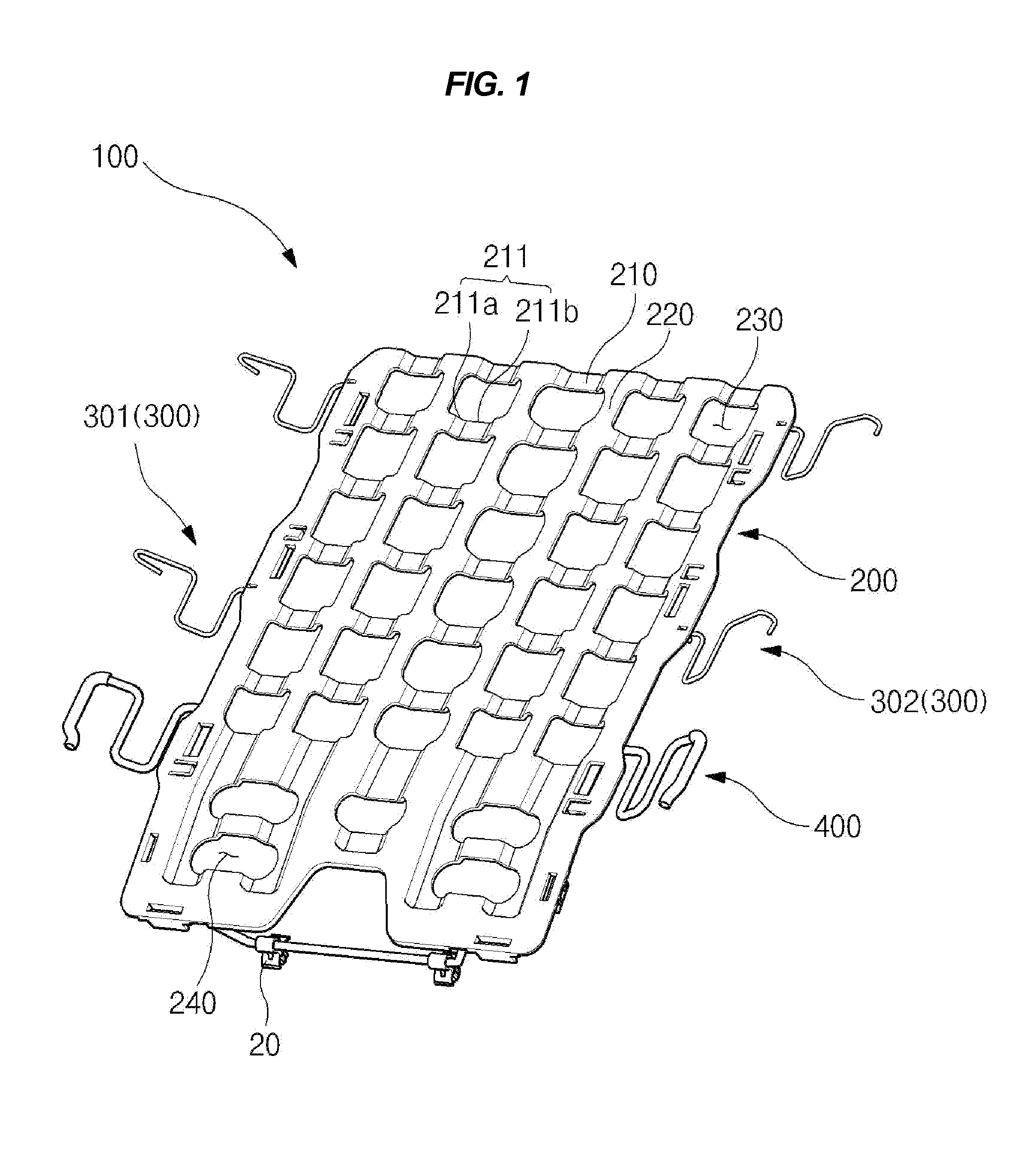 Suspension assembly of vehicle seat
