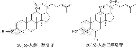 Method for preparing C25-hydroxyl aglucon and rare saponin of radix ginseng through metal ion catalysis