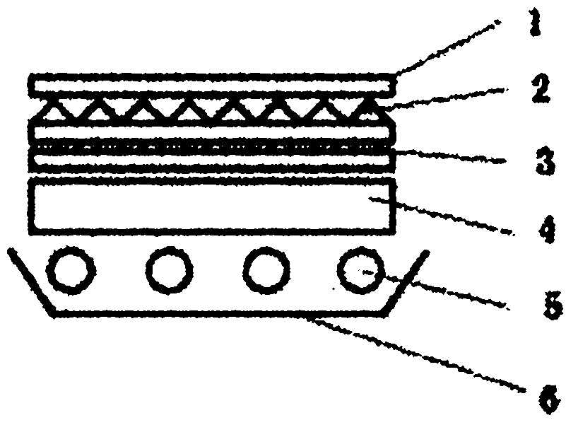Diffusion plate of multilayered diffusion particle layer
