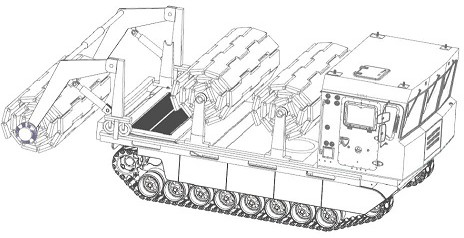 A bridge device for auxiliary transportation across ice