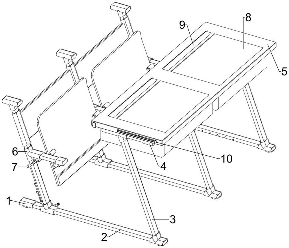 Student chair capable of correcting sitting posture