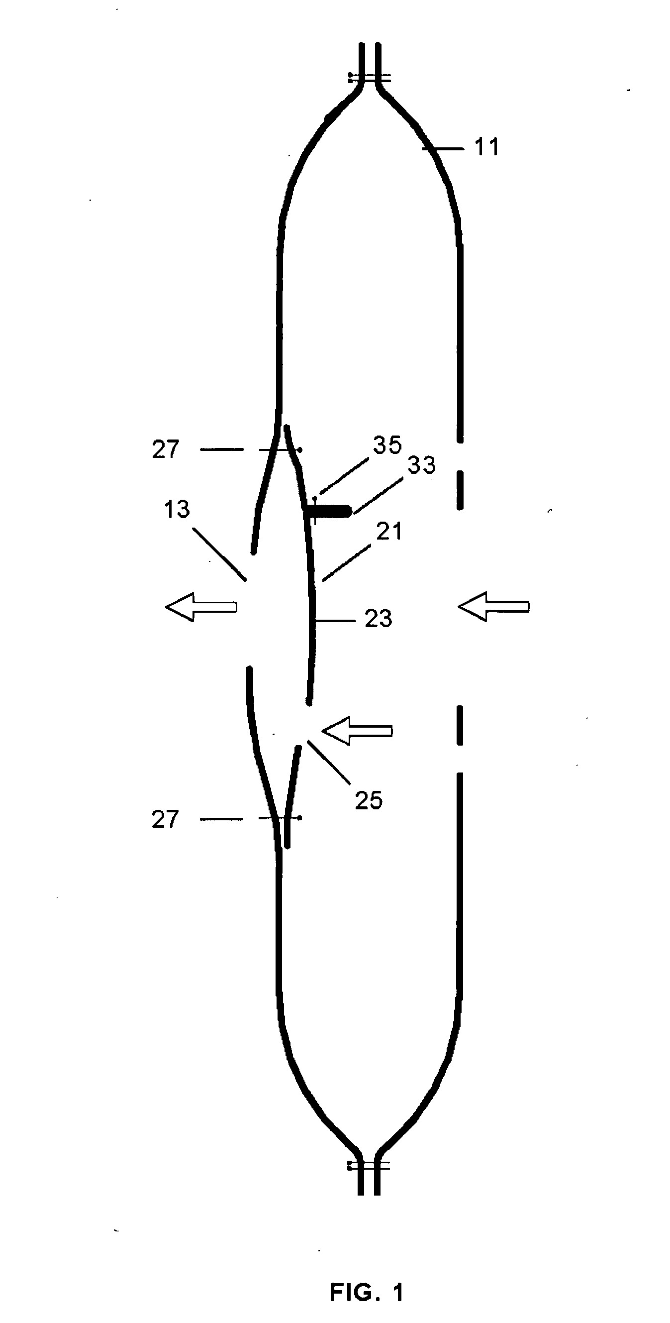 Airbag with an adaptatively closable vent device