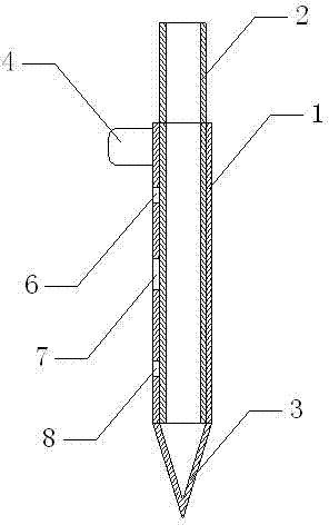 Layered watering dripper capable of preventing potting soil from being hardened