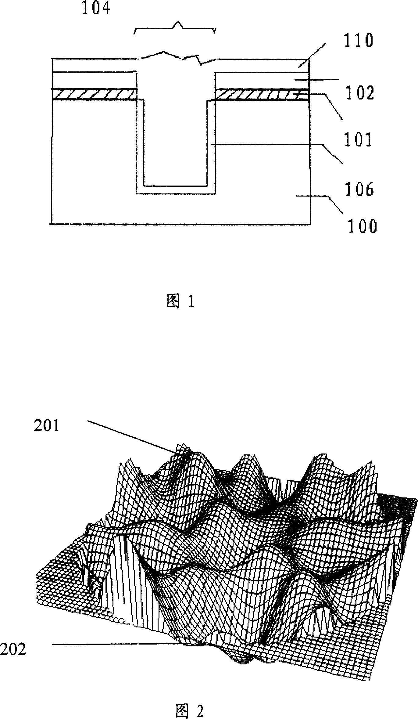 Filling method for isolation groove