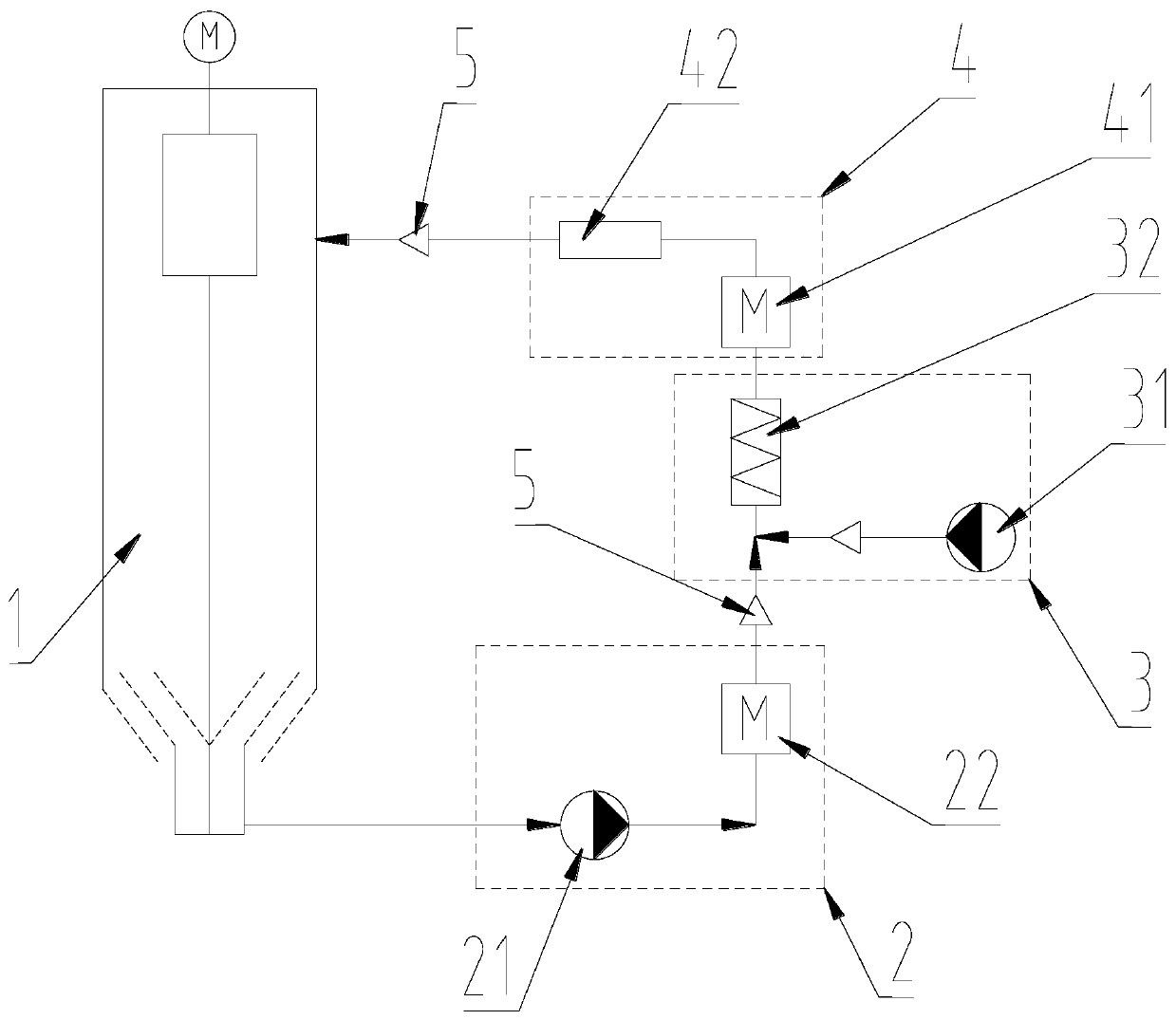 A detection system for underflow concentration of thickener