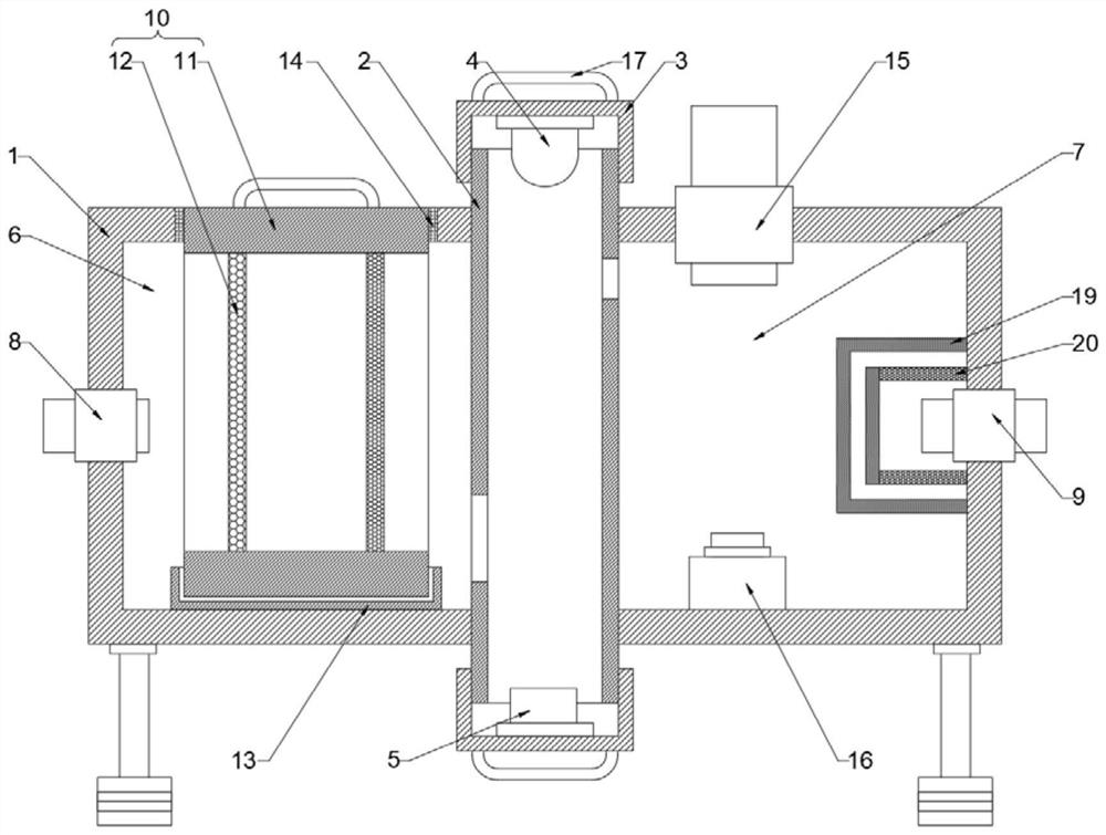 Ozone and nitrogen oxide separation detection method and device