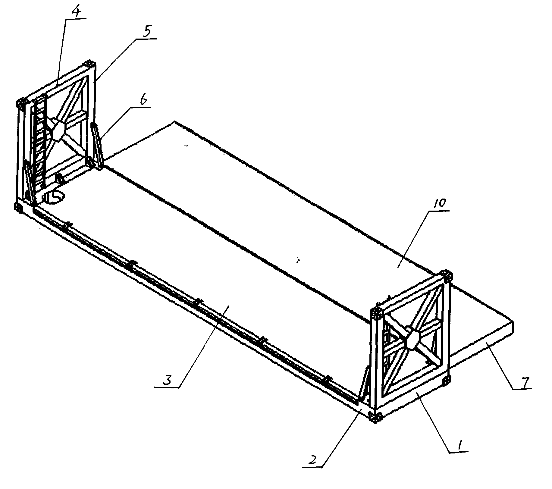 Extended loading frame