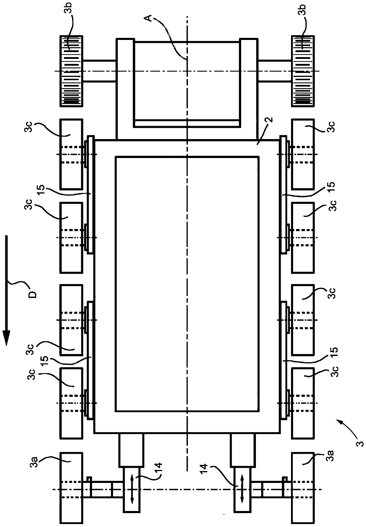 Tracked vehicle for preparing ski trails