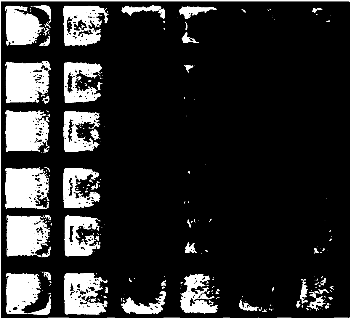 Method for decreasing MOD type silver ink film defects by adjusting ink droplet spacing