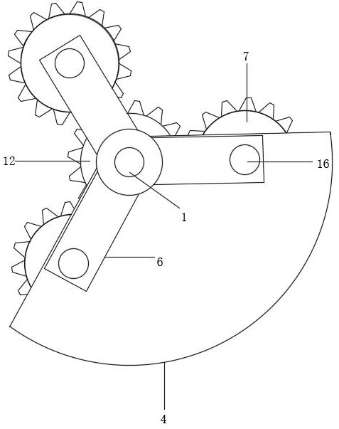 Gyro-shaped planetary gear structure that facilitates adding lubricating oil