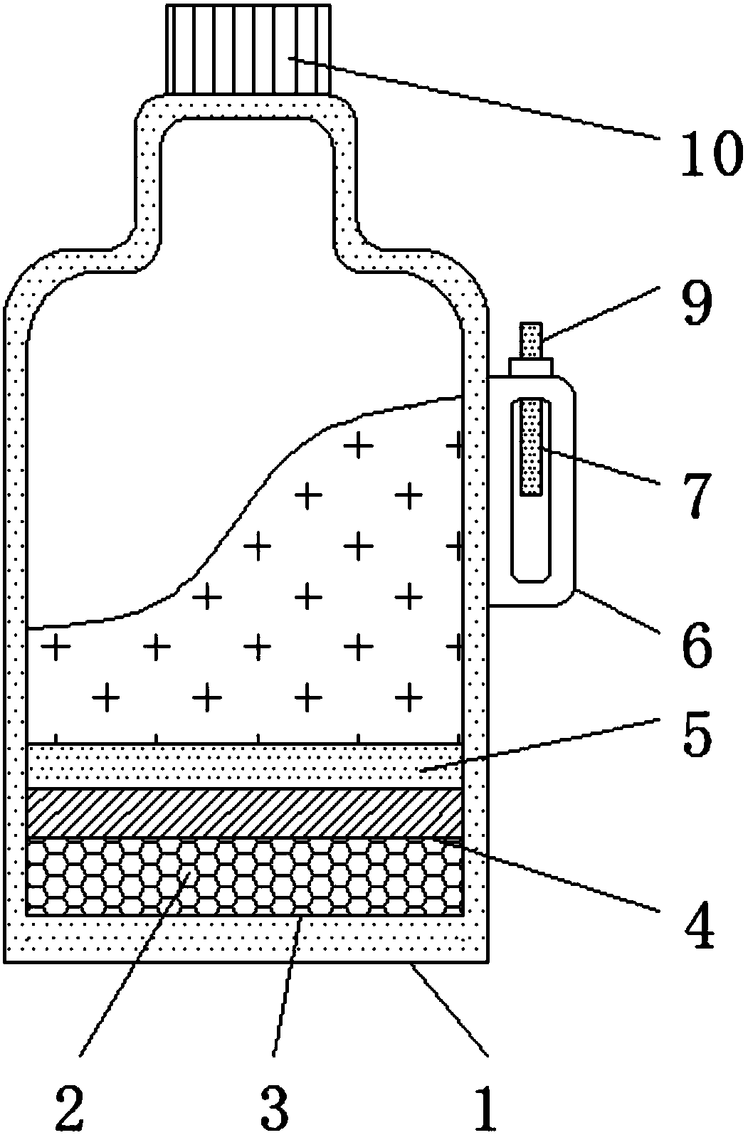 Polyphosphoric acid storage device with damp-proof effect