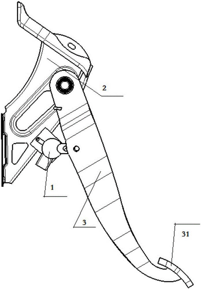 Hall type pedal location sensor and brake pedal device