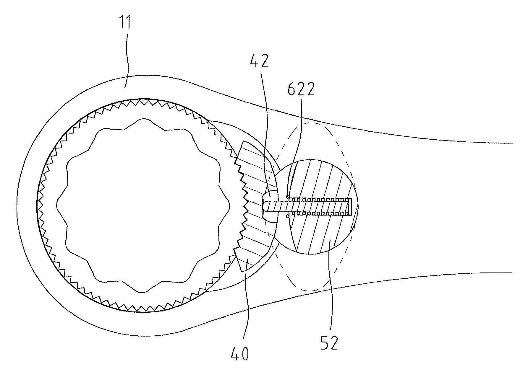 Biasing arrangement for a pawl of a reversible ratchet-type wrench