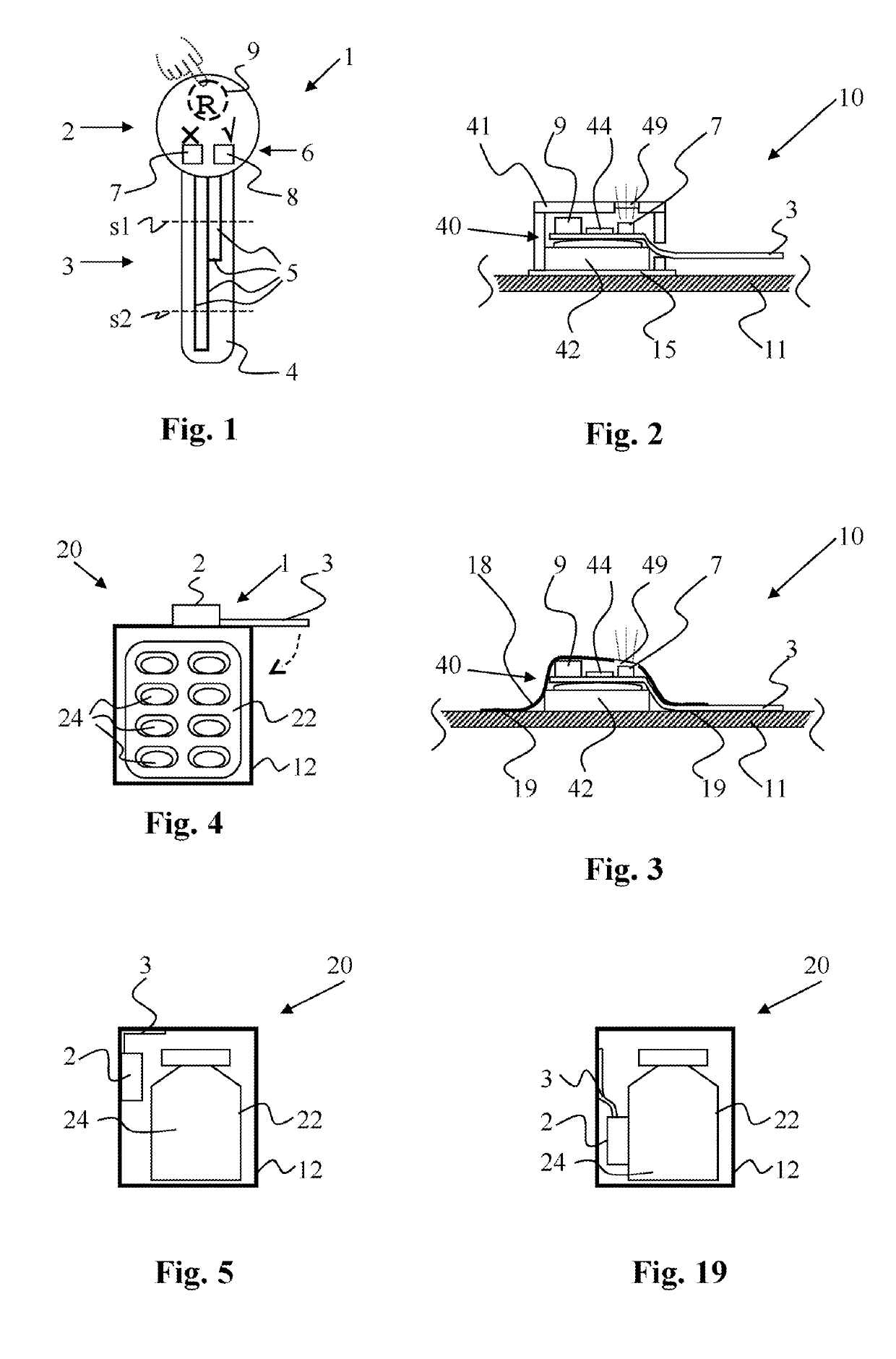 Package for pharmaceutical product, comprising miniaturized electronic tag for monitoring product integrity