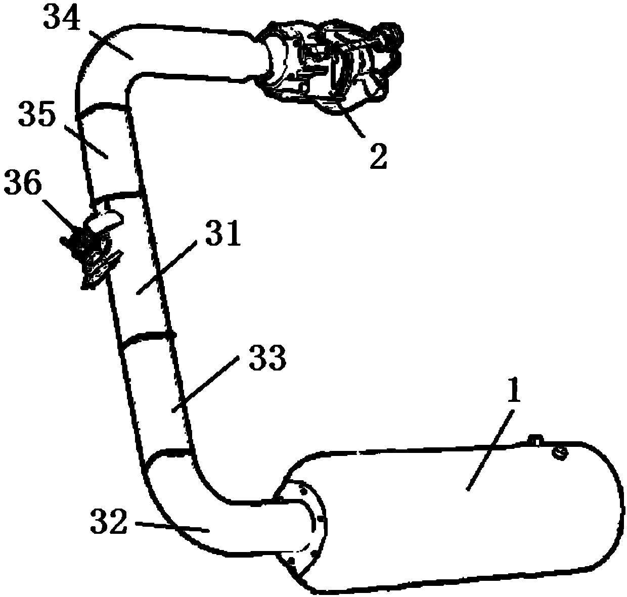 After-treatment device for diesel engine