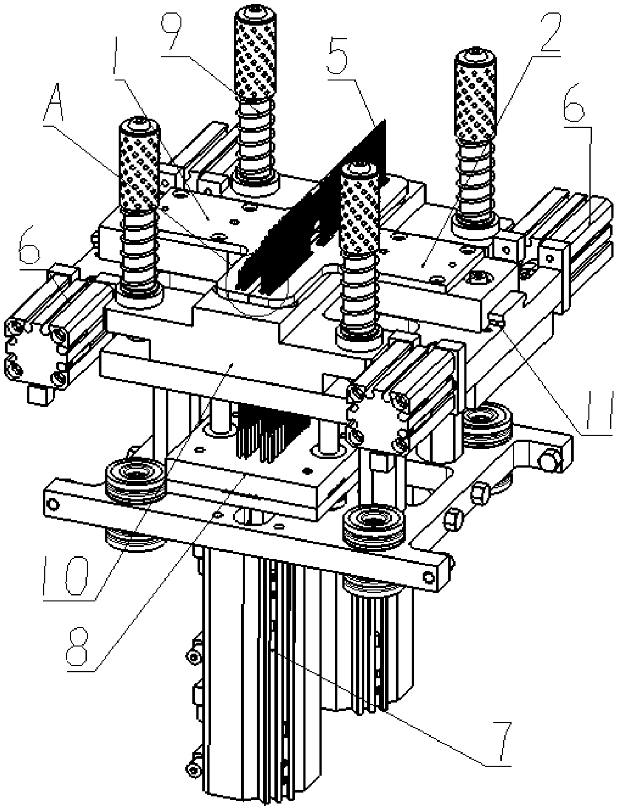 A multi-needle clamping mechanism