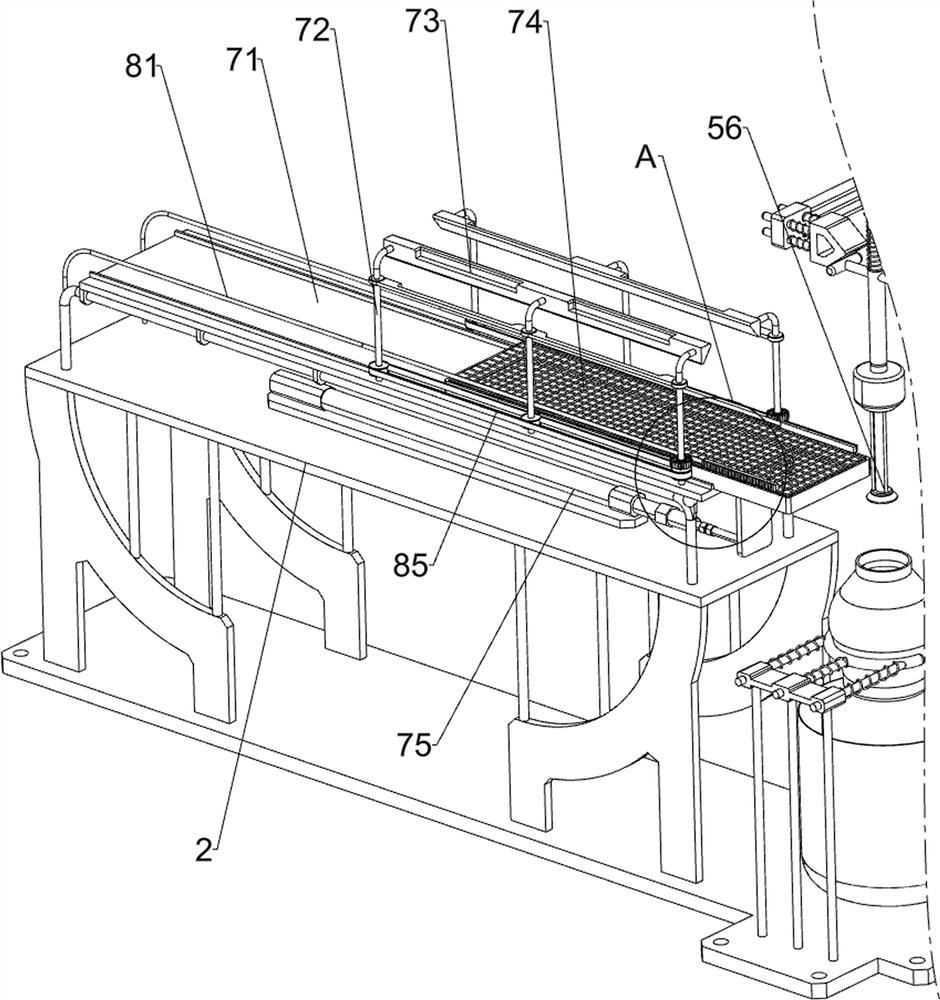 A device for glazing wine jars for pottery processing