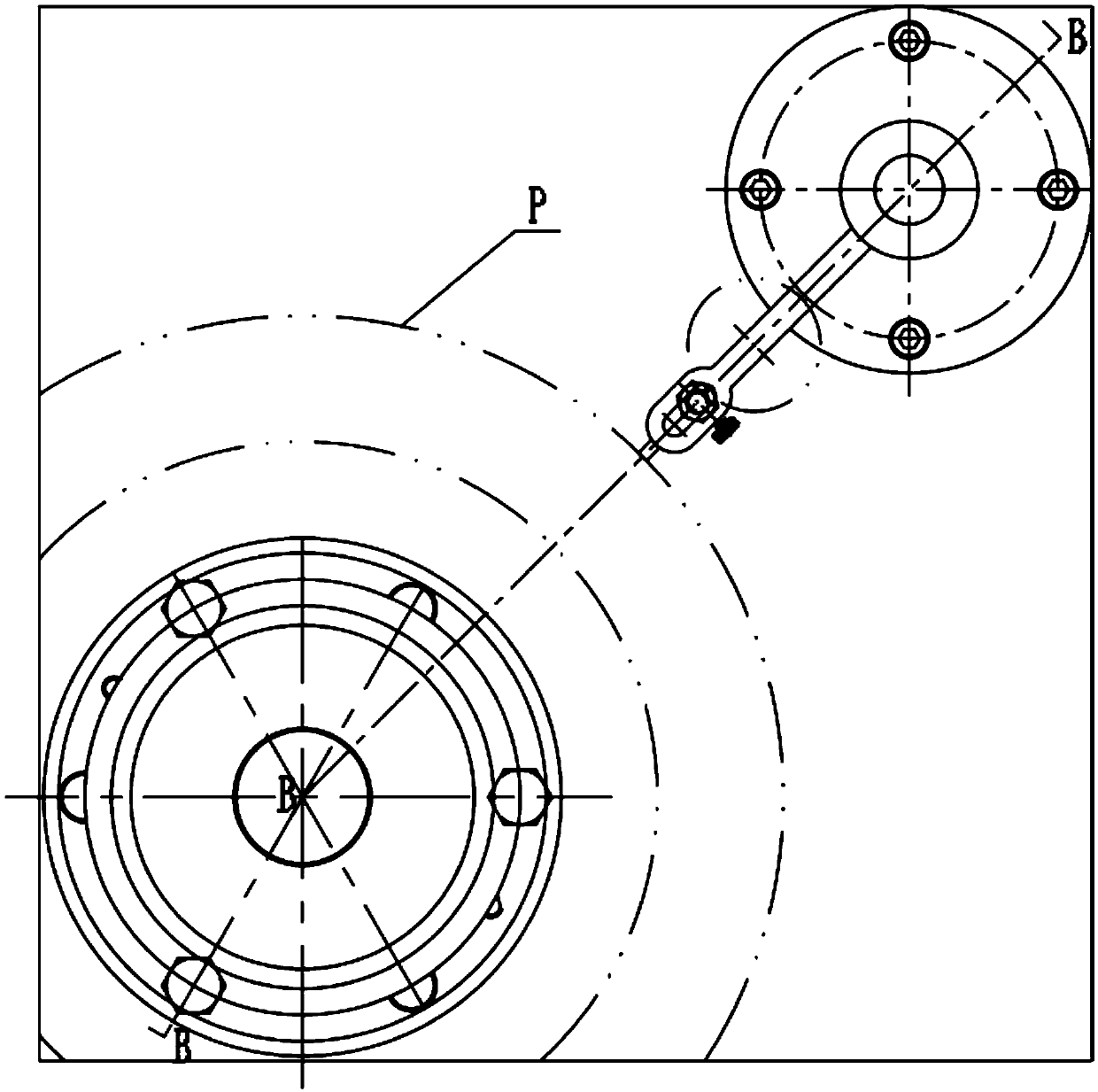 Detection tool for detecting runout and perpendicularity of brake assembly