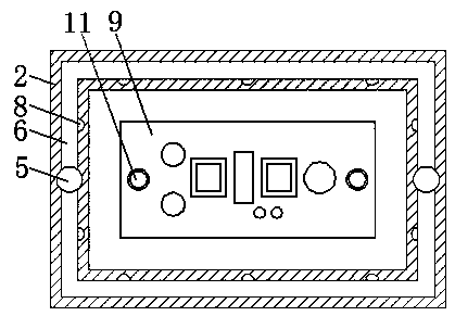 LED driving power supply sealing structure