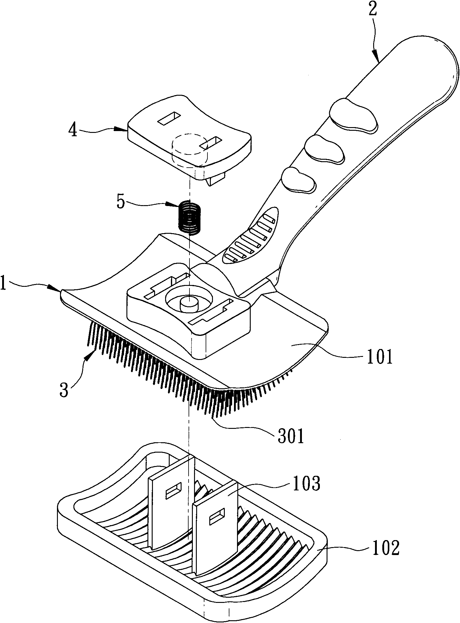 Hair comb capable of removing hooked hair